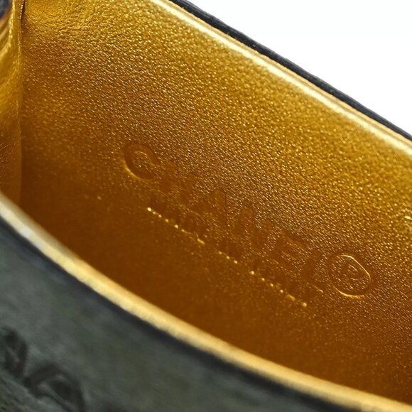 Chanel Khaki Chain Shoulder Cigarette Case Small Good 124965 - Picture 7 of 12